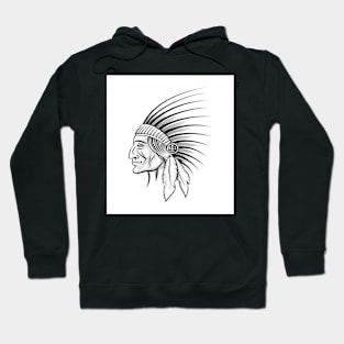 American indian tribe leader. Hoodie